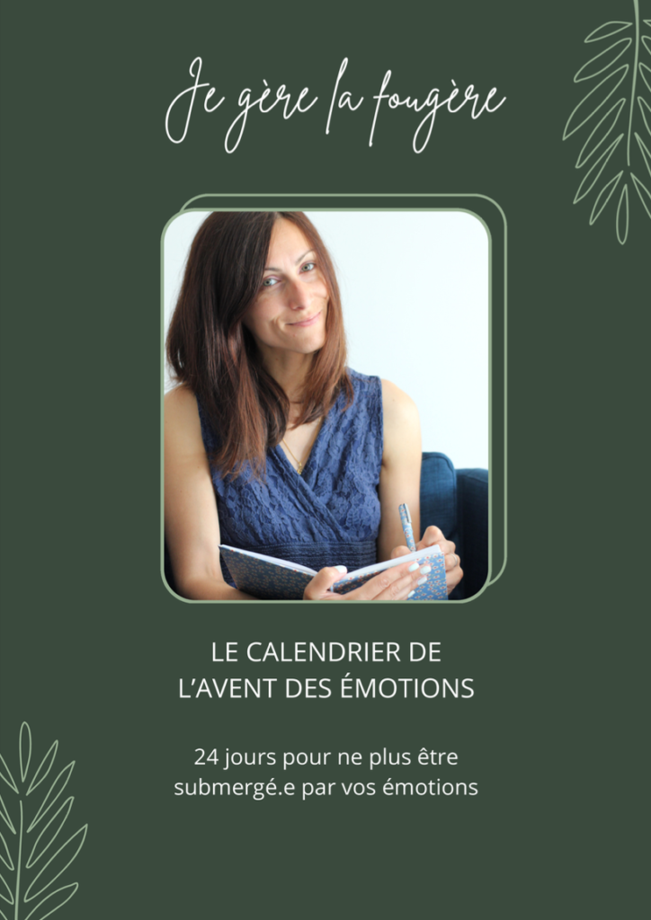 Première page du calendrier de l'Avent des émotions